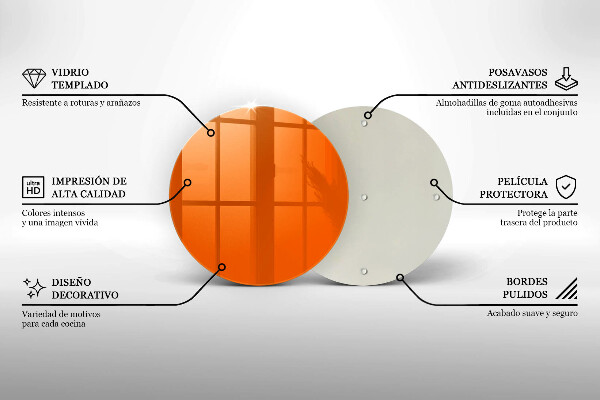 Deska kuchenna Kolor pomarańczowy