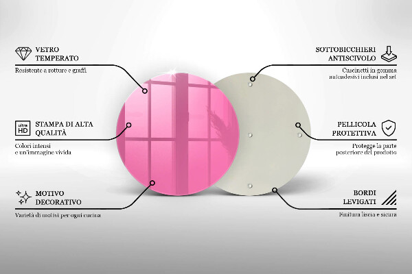 Deska kuchenna Kolor różowy