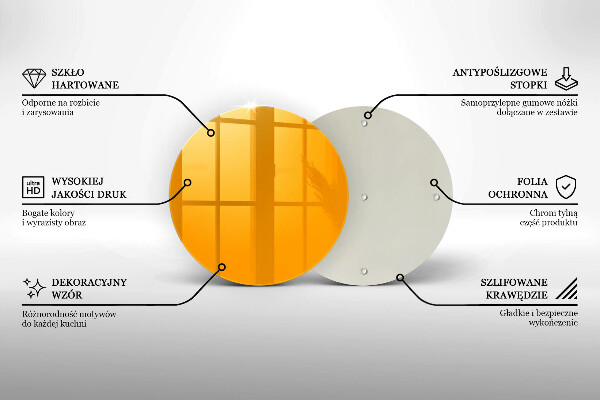 Deska kuchenna Kolor ciemny żółty