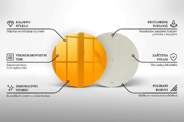 Deska kuchenna Kolor ciemny żółty