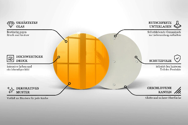 Deska kuchenna Kolor ciemny żółty