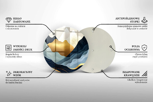 Deska kuchenna szklana Abstrakcyjne góry
