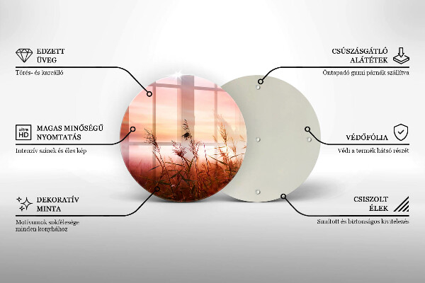 Deska kuchenna szklana Pejzaż pól traw
