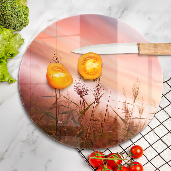 Deska kuchenna szklana Pejzaż pól traw