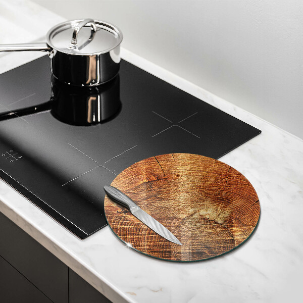 Deska kuchenna szklana Drewno słoje drzewa