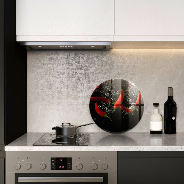 Deska kuchenna szklana Papryczki chili w wodzie