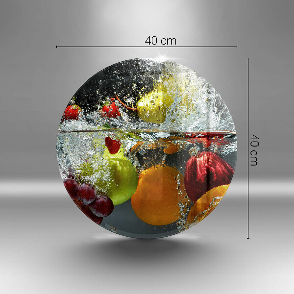 Deska kuchenna szklana Soczyste owoce w wodzie