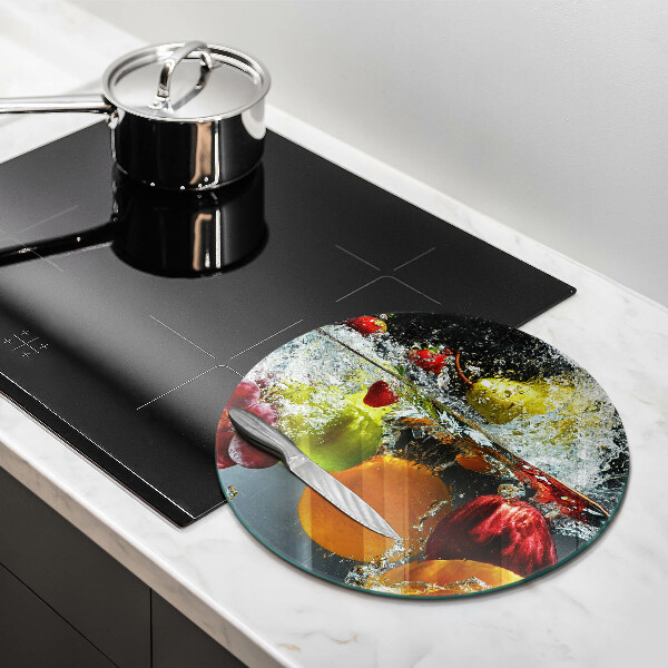 Deska kuchenna szklana Soczyste owoce w wodzie