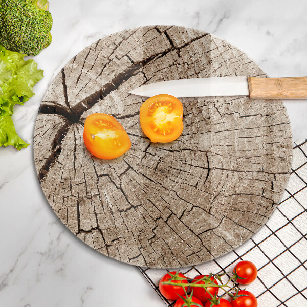 Deska kuchenna szklana Przekrój drzewa