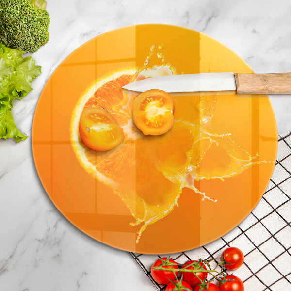 Deska kuchenna szklana Soczysty owoc pomarańcza