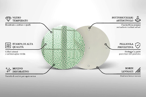 Deska kuchenna szklana Abstrakcja linie