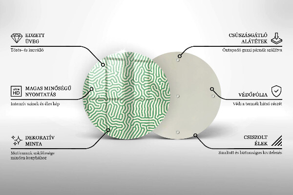 Deska kuchenna szklana Abstrakcja linie