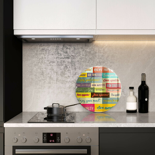 Deska kuchenna szklana Napisy Smacznego języki