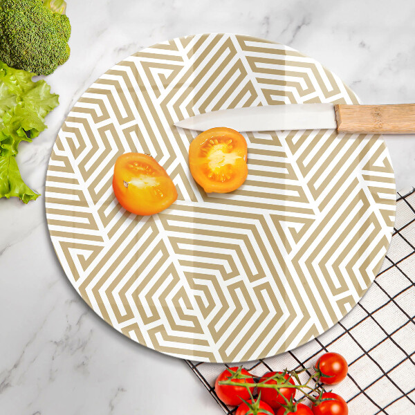 Deska kuchenna szklana Geometryczne linie