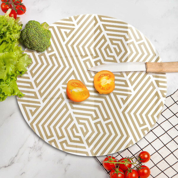 Deska kuchenna szklana Geometryczne linie