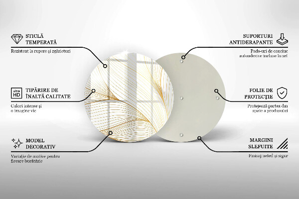 Deska kuchenna szklana Nowoczesny wzór linie