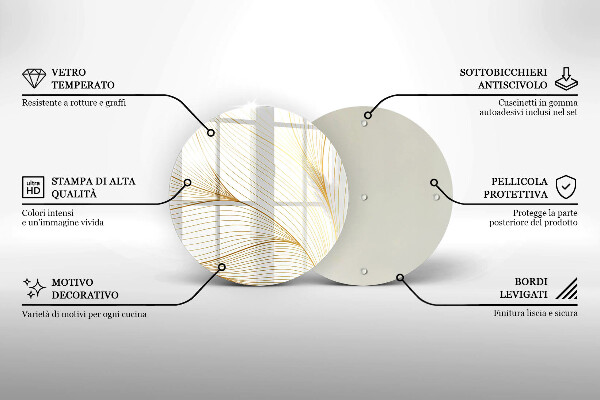 Deska kuchenna szklana Nowoczesny wzór linie