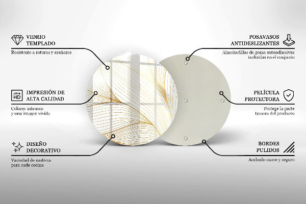 Deska kuchenna szklana Nowoczesny wzór linie