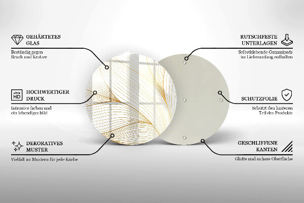 Deska kuchenna szklana Nowoczesny wzór linie