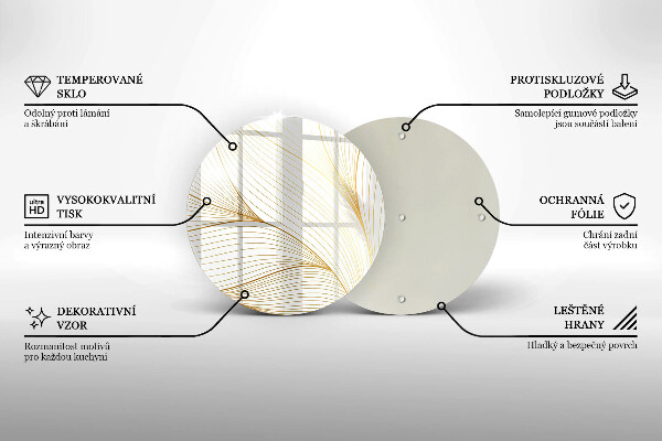 Deska kuchenna szklana Nowoczesny wzór linie
