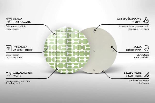 Deska kuchenna szklana Wzór boho kształty