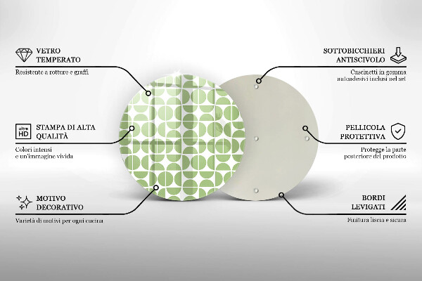 Deska kuchenna szklana Wzór boho kształty