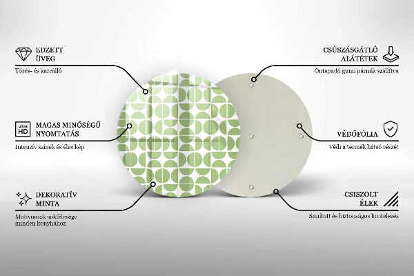 Deska kuchenna szklana Wzór boho kształty