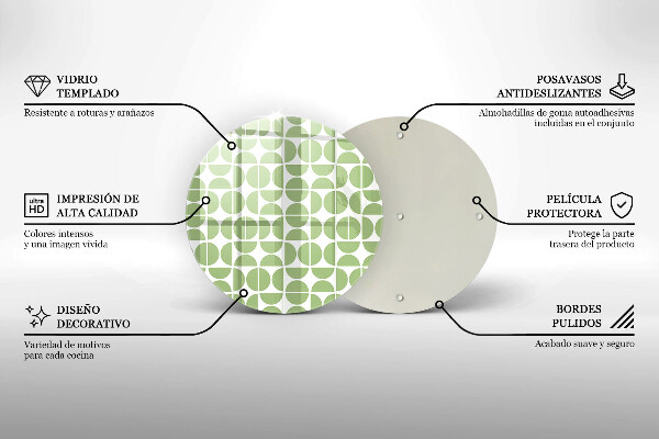 Deska kuchenna szklana Wzór boho kształty