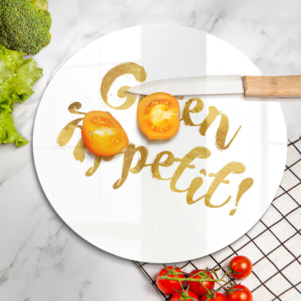 Deska kuchenna szklana Napis Guten Appetit!