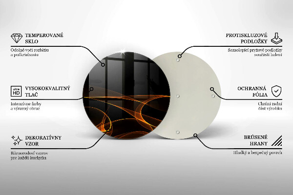 Deska kuchenna szklana Abstrakcyjne linie