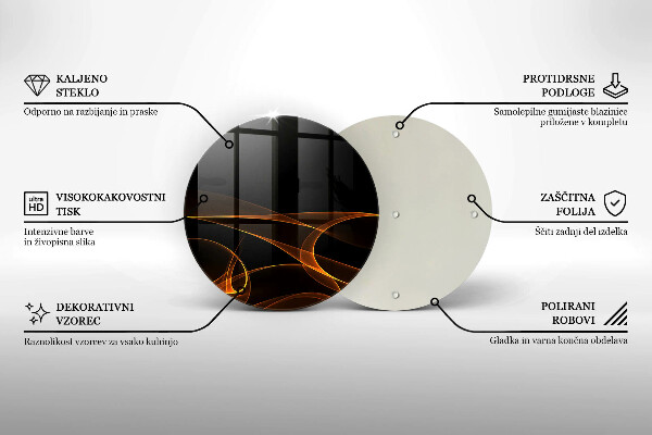 Deska kuchenna szklana Abstrakcyjne linie