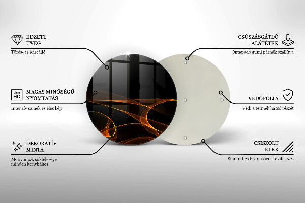 Deska kuchenna szklana Abstrakcyjne linie