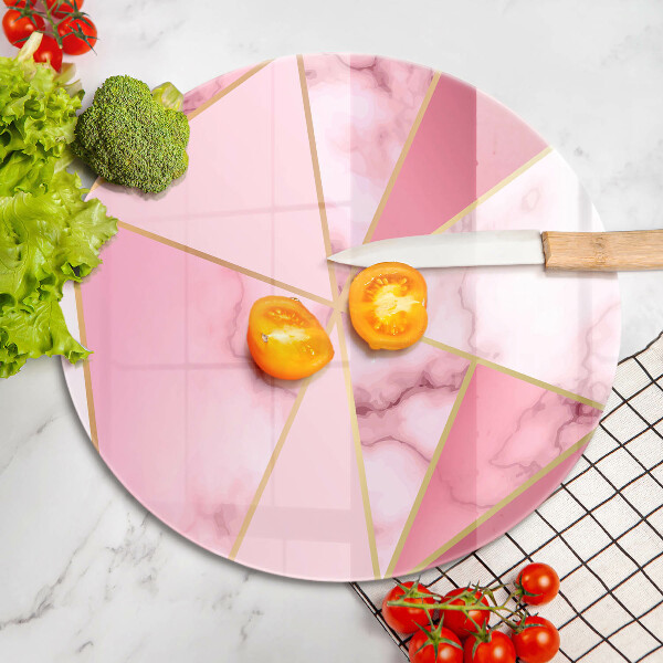 Deska kuchenna szklana Geometryczny marmur