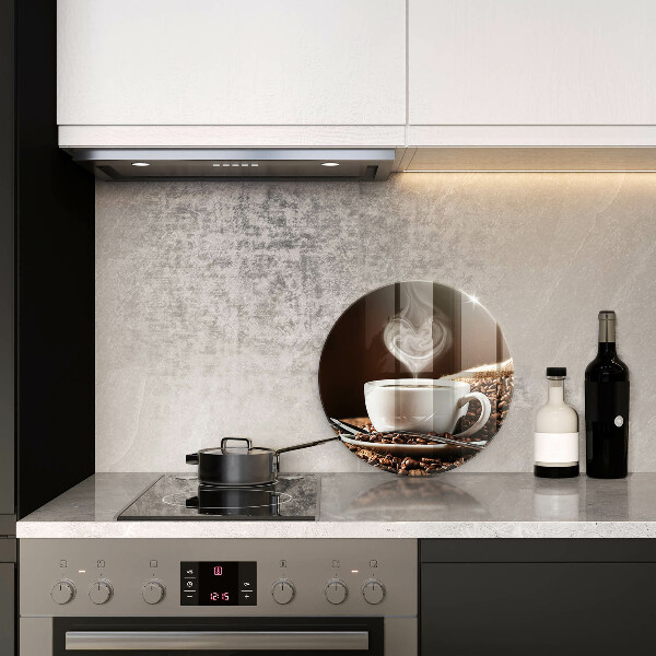 Deska kuchenna szklana Kawa i filiżanka