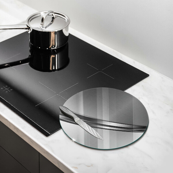 Deska kuchenna szklana Metalowa abstrakcja