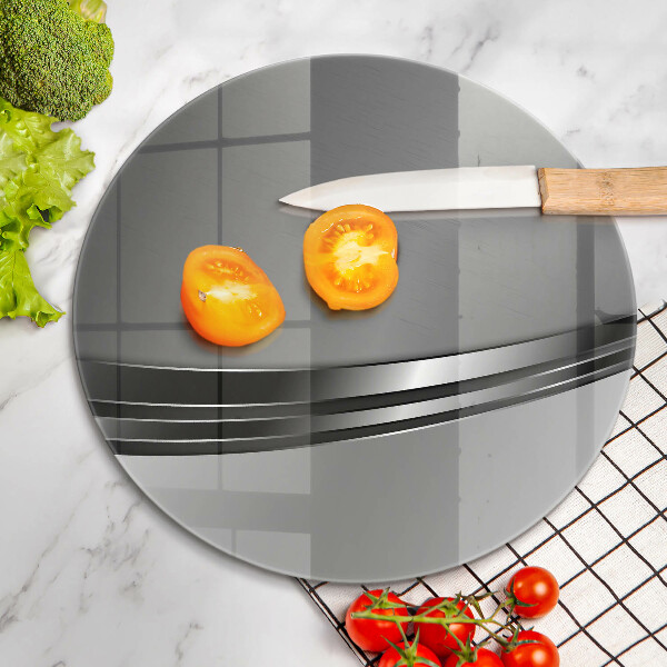 Deska kuchenna szklana Metalowa abstrakcja