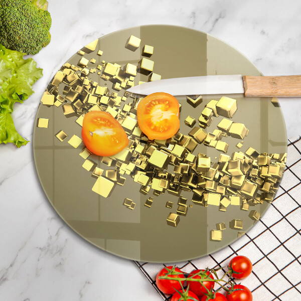 Deska kuchenna szklana Abstrakcja geometria 3D