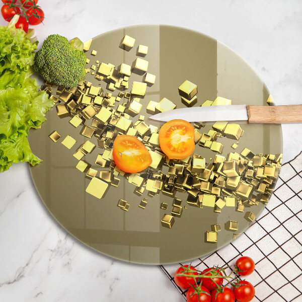 Deska kuchenna szklana Abstrakcja geometria 3D