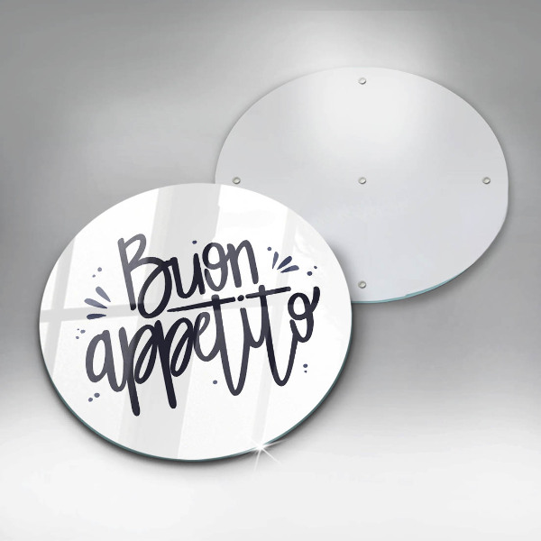 Deska kuchenna szklana Napis Buon Appetito