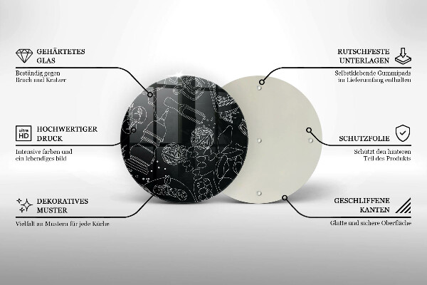 Deska kuchenna szklana Kuchenne akcesoria