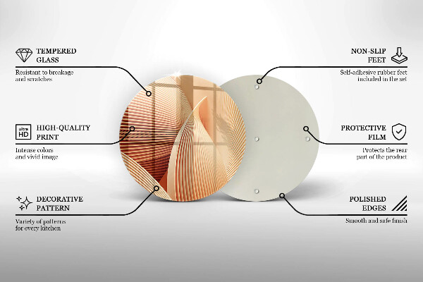 Deska kuchenna szklana Nowoczesna kompozycja