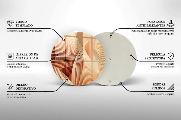 Deska kuchenna szklana Nowoczesna kompozycja