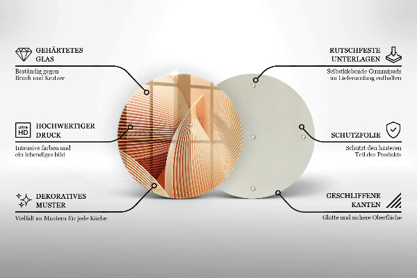 Deska kuchenna szklana Nowoczesna kompozycja