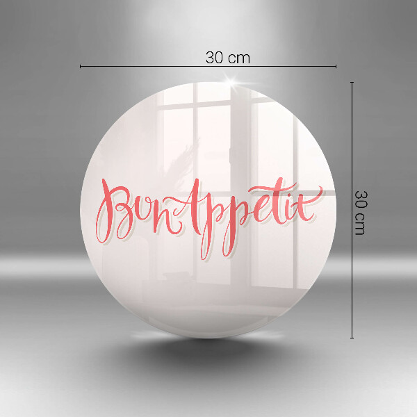 Deska kuchenna szklana Kuchenny napis Bon Appetit