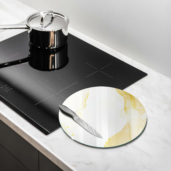 Deska kuchenna szklana Złota abstrakcja