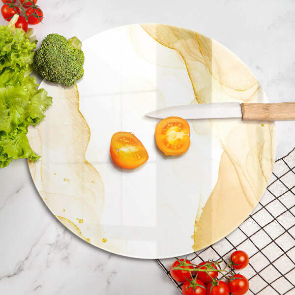 Deska kuchenna szklana Złota abstrakcja