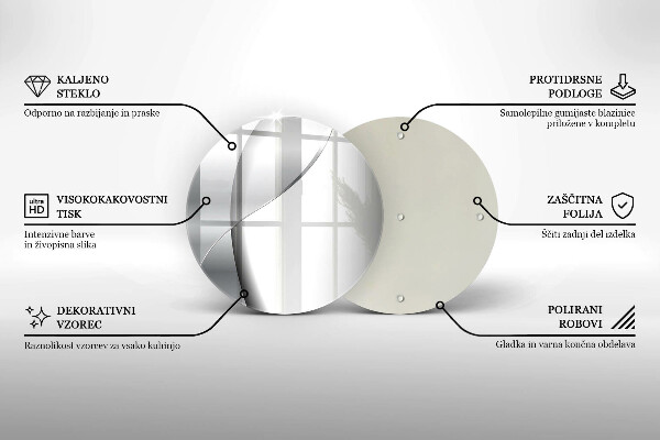 Deska kuchenna szklana Srebrna abstrakcja metalu
