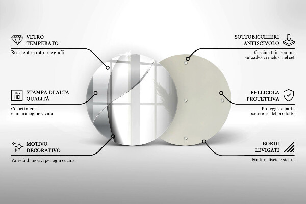 Deska kuchenna szklana Srebrna abstrakcja metalu