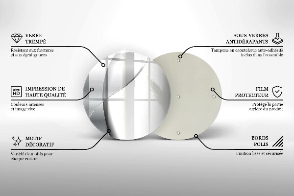 Deska kuchenna szklana Srebrna abstrakcja metalu