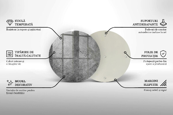 Deska kuchenna szklana Beton kamień tekstura